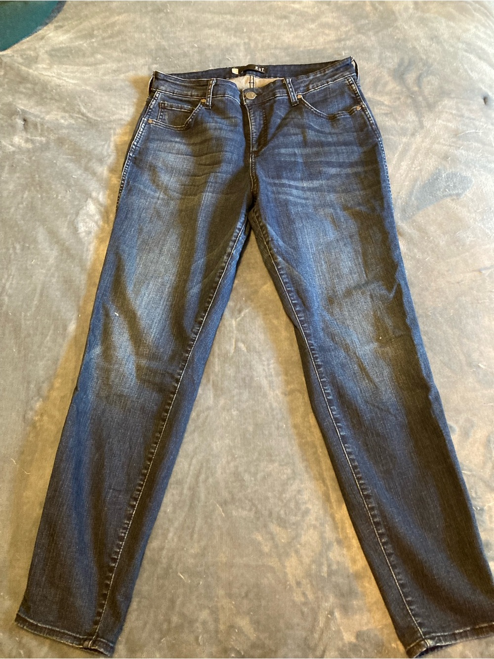 Kut from the Kloth Dark Blue Fab Ab Skinny Jeans Women’s Size 16W Dark Blue
